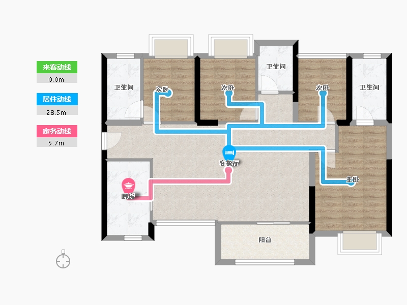 广东省-深圳市-东关珺府-96.73-户型库-动静线