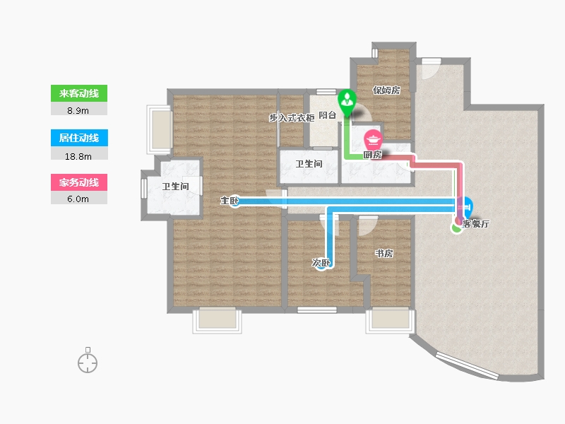 广东省-深圳市-东海花园(二期)-139.80-户型库-动静线