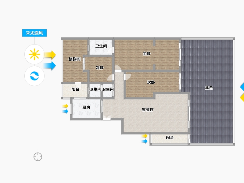 四川省-成都市-堰山和畔3期-120.00-户型库-采光通风