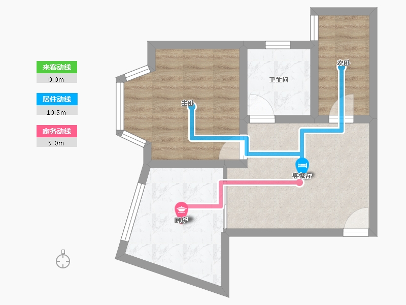 广东省-深圳市-碧华庭居-44.95-户型库-动静线