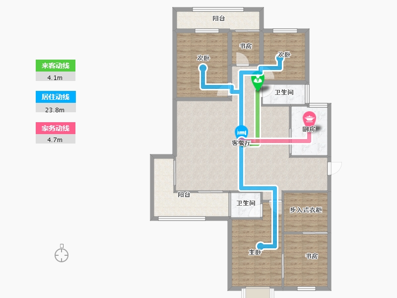 广东省-深圳市-信托花园-127.64-户型库-动静线