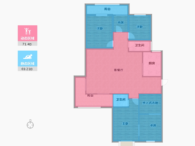 广东省-深圳市-信托花园-127.64-户型库-动静分区