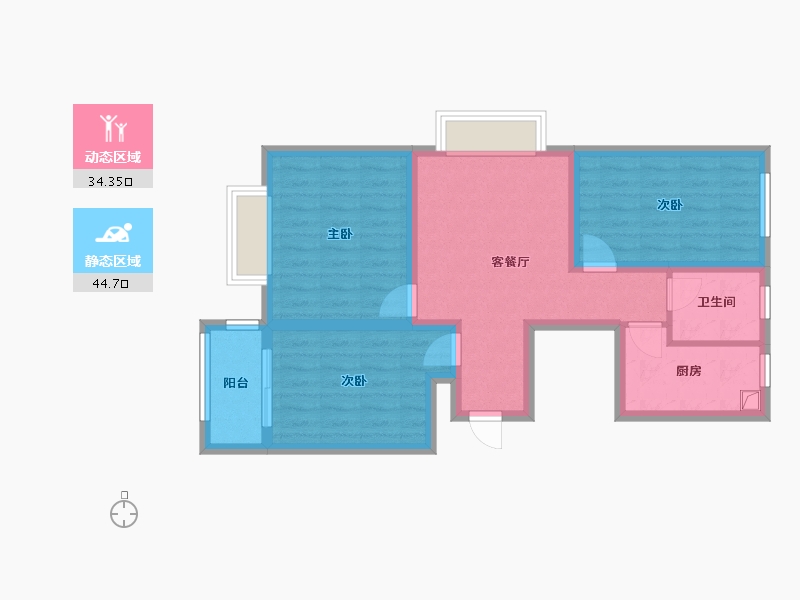 河北省-邢台市-新广现代城小区-82.40-户型库-动静分区