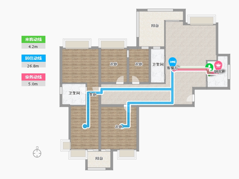 广东省-深圳市-振业翠海花园-154.38-户型库-动静线