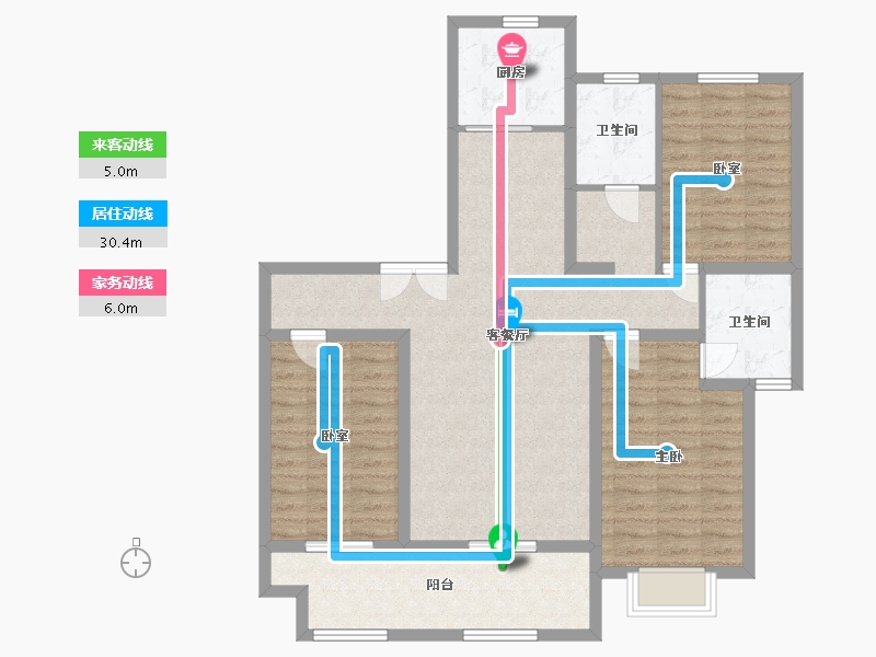 河南省-洛阳市-水榭兰亭-108.00-户型库-动静线