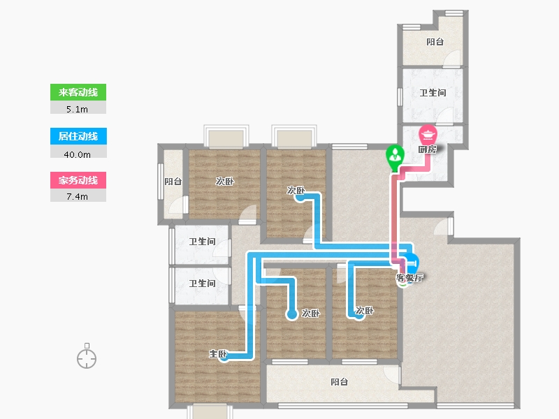 广东省-深圳市-富怡雅居-156.73-户型库-动静线