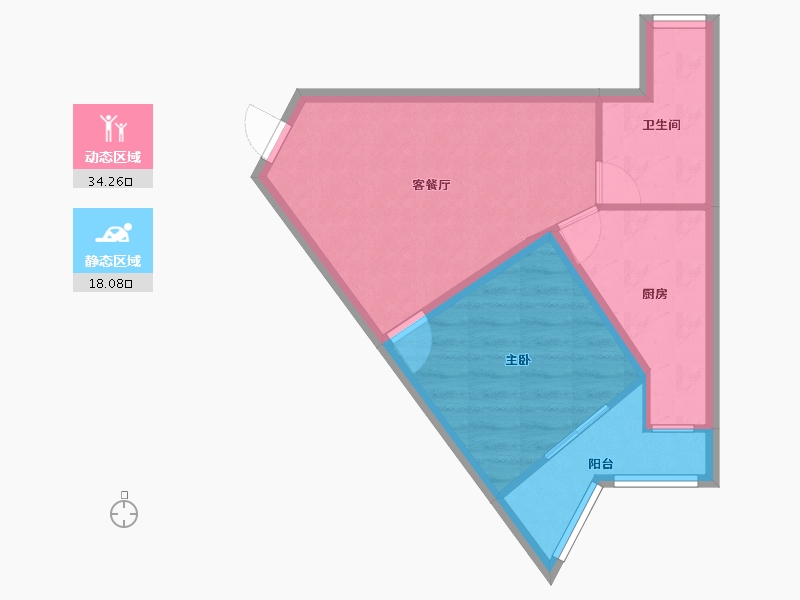 广东省-深圳市-韵动家园-46.36-户型库-动静分区