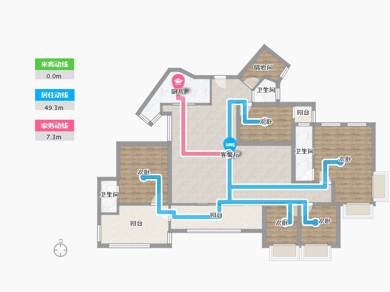 广东省-深圳市-雅云轩-142.03-户型库-动静线