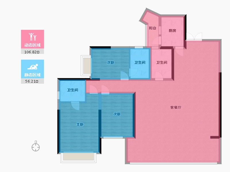 四川省-绵阳市-富临绵州水郡-156.00-户型库-动静分区