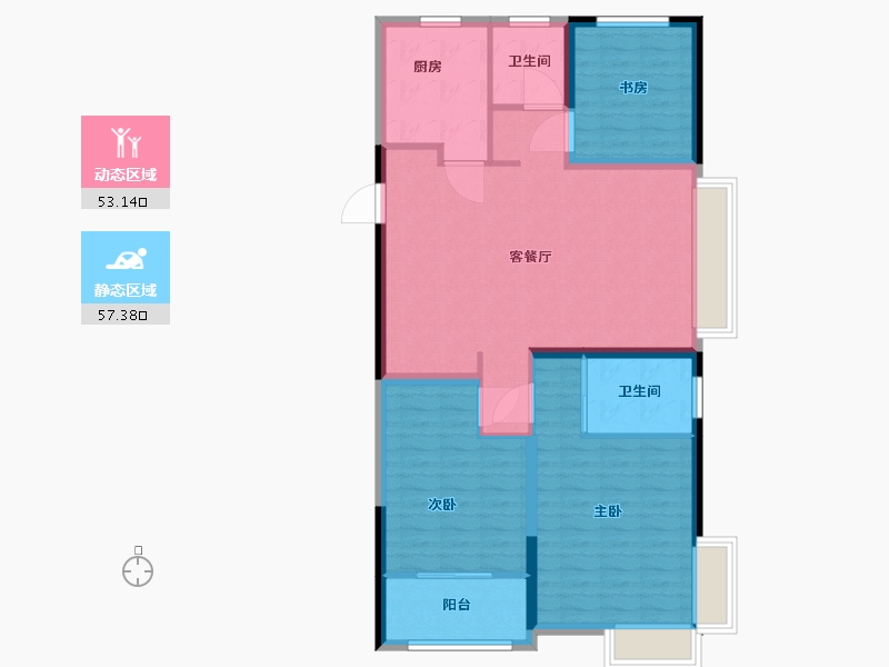 山东省-德州市-中央公馆-100.00-户型库-动静分区