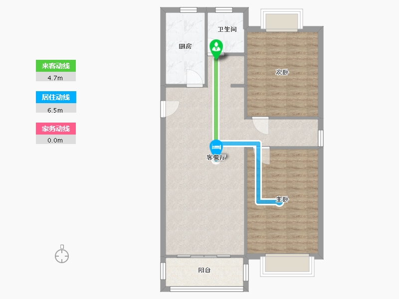 江苏省-无锡市-欧典家园-东区-83.20-户型库-动静线