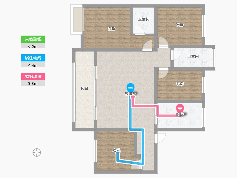 河南省-南阳市-观澜首府-100.00-户型库-动静线