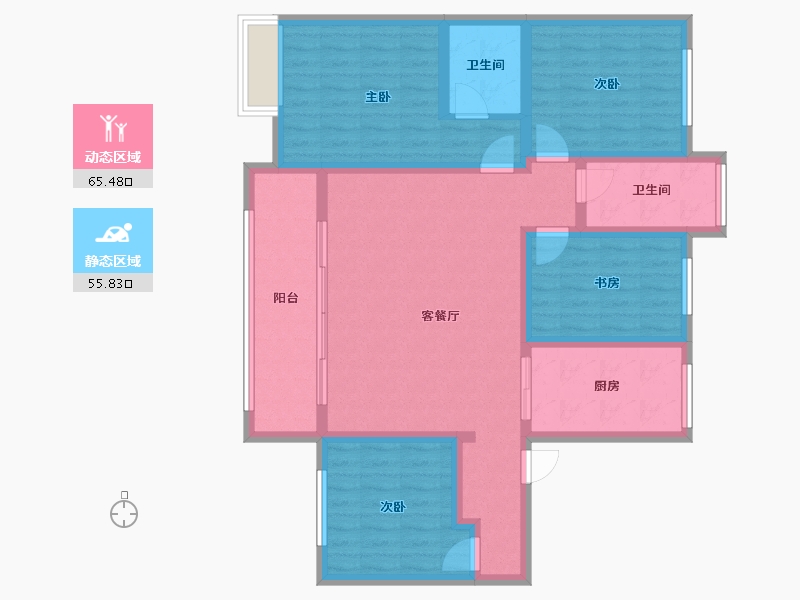 河南省-南阳市-观澜首府-100.00-户型库-动静分区