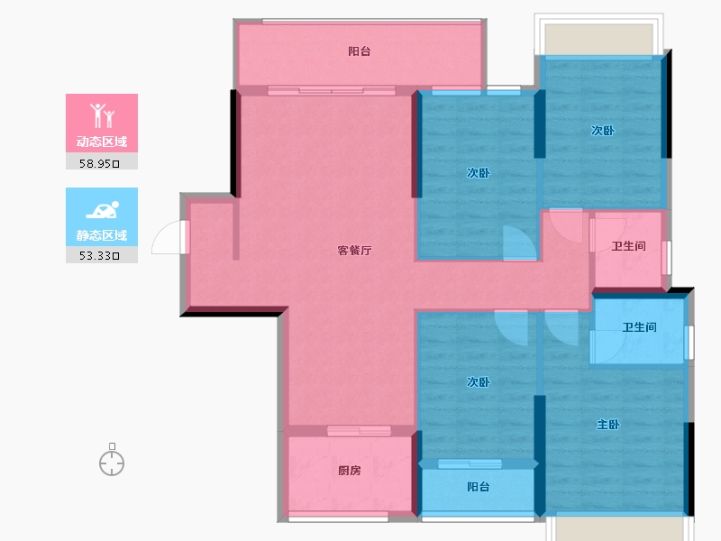 广西壮族自治区-梧州市-一品尊府-100.00-户型库-动静分区