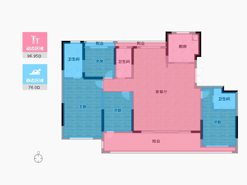 浙江省-嘉兴市-星逸园-155.00-户型库-动静分区