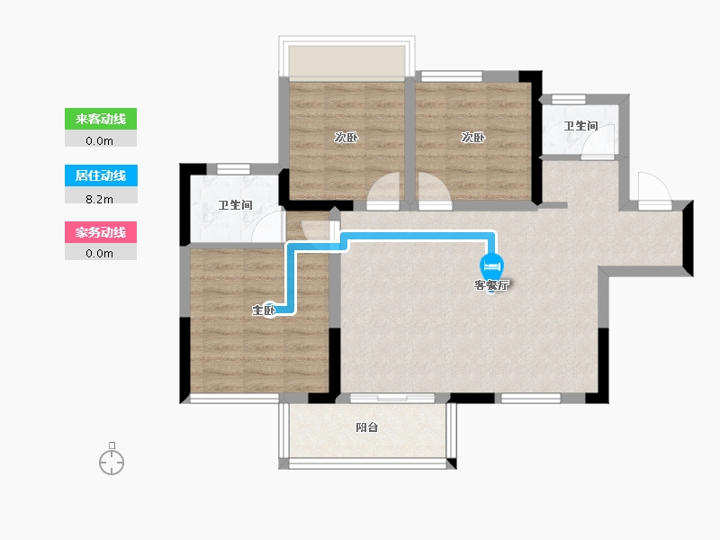 四川省-自贡市-远达御景-78.40-户型库-动静线