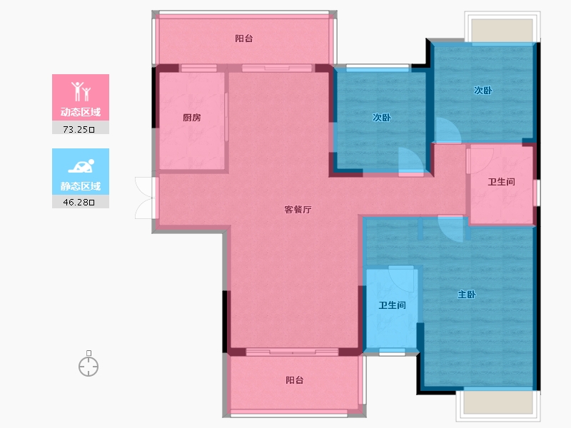 湖南省-邵阳市-东方家居广场-110.40-户型库-动静分区