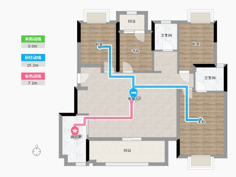 四川省-成都市-桂语麓境-123.67-户型库-动静线