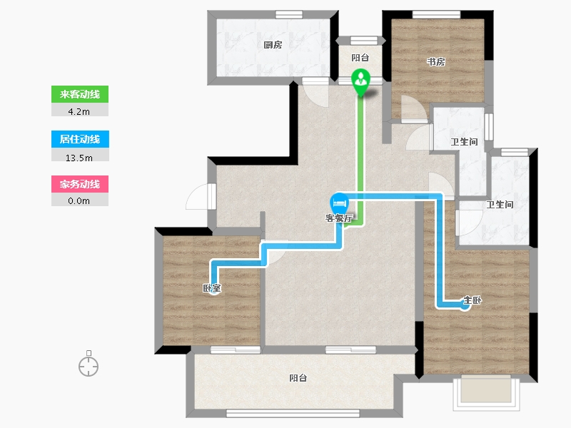 江西省-宜春市-绿地明境湾-94.01-户型库-动静线