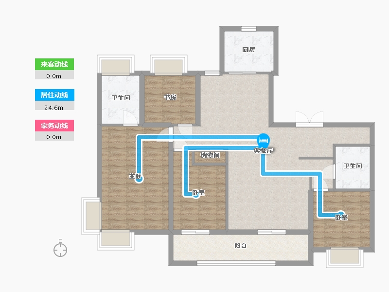 湖北省-孝感市-望度山月-129.59-户型库-动静线