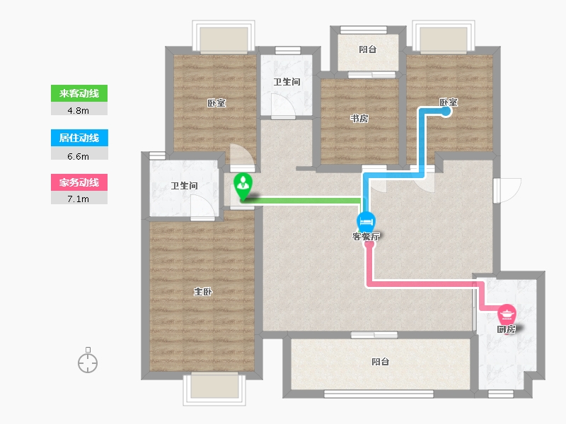 四川省-成都市-桂语麓境-123.67-户型库-动静线