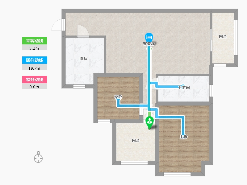 广东省-深圳市-招商花园城南区-81.33-户型库-动静线