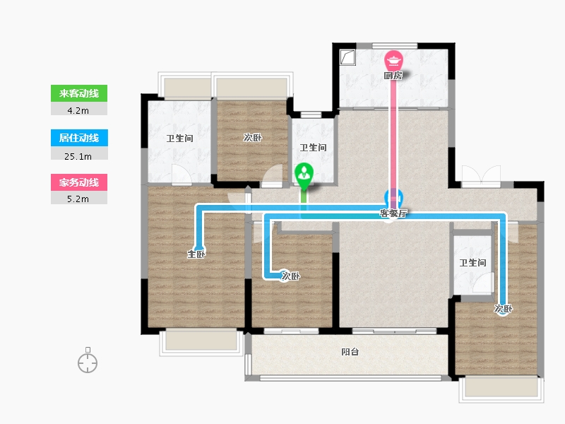 江苏省-无锡市-中海阅澄江-175.00-户型库-动静线