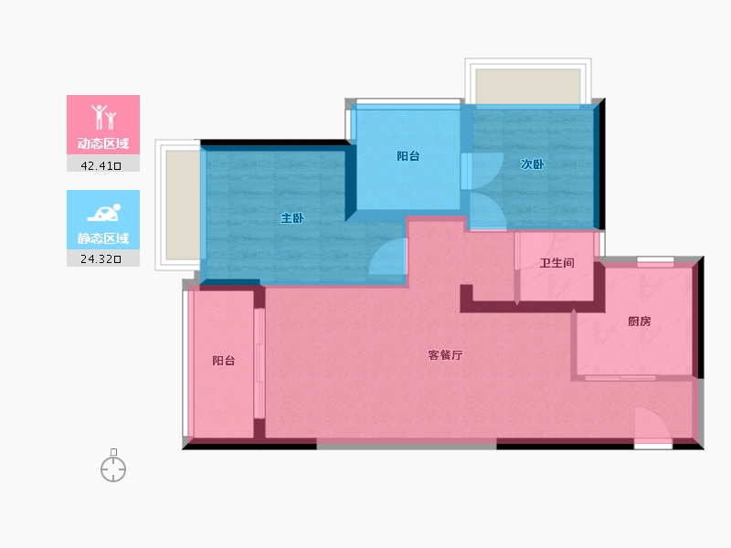 广东省-深圳市-泰富华悦都会-58.92-户型库-动静分区