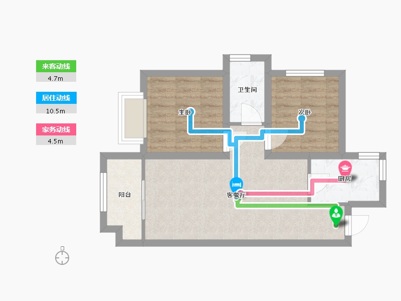 广东省-深圳市-京基御景印象一期-51.25-户型库-动静线