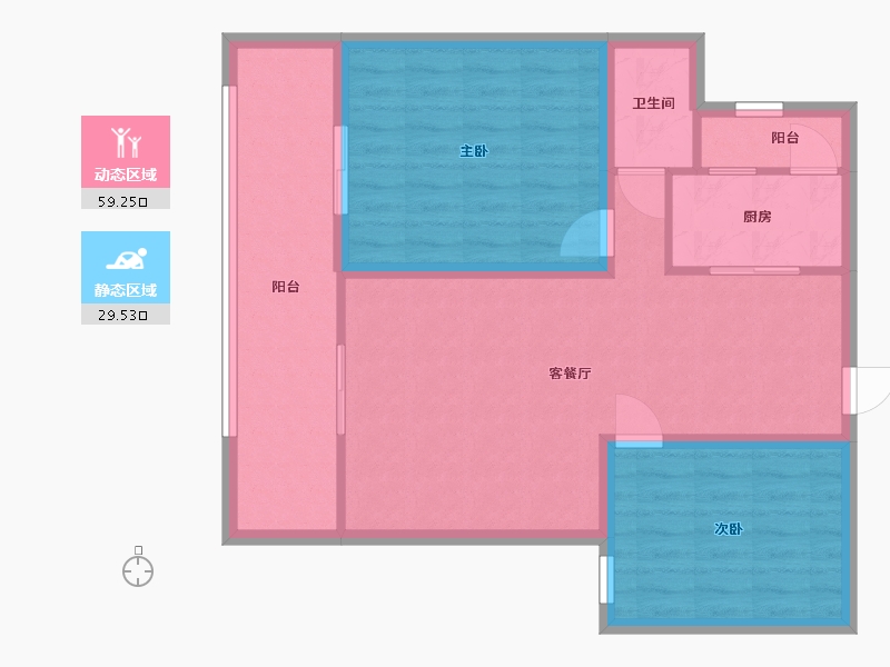 广东省-深圳市-承翰半山海-79.77-户型库-动静分区