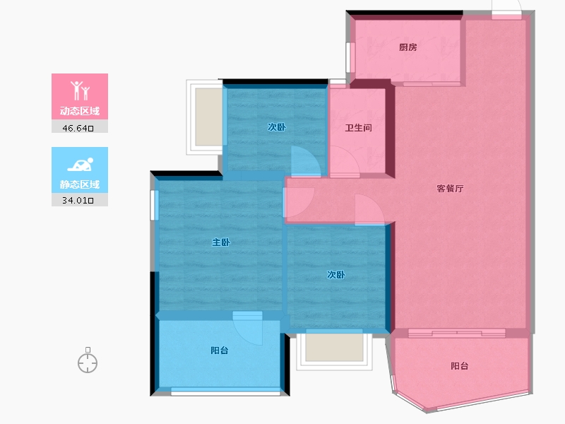 广东省-深圳市-招商东岸-72.22-户型库-动静分区