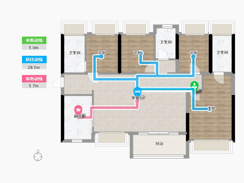 广东省-深圳市-东关珺府-99.19-户型库-动静线