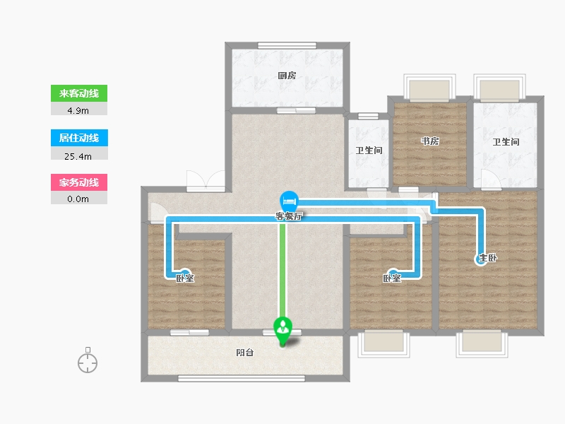 江苏省-无锡市-中海阅澄江-166.00-户型库-动静线