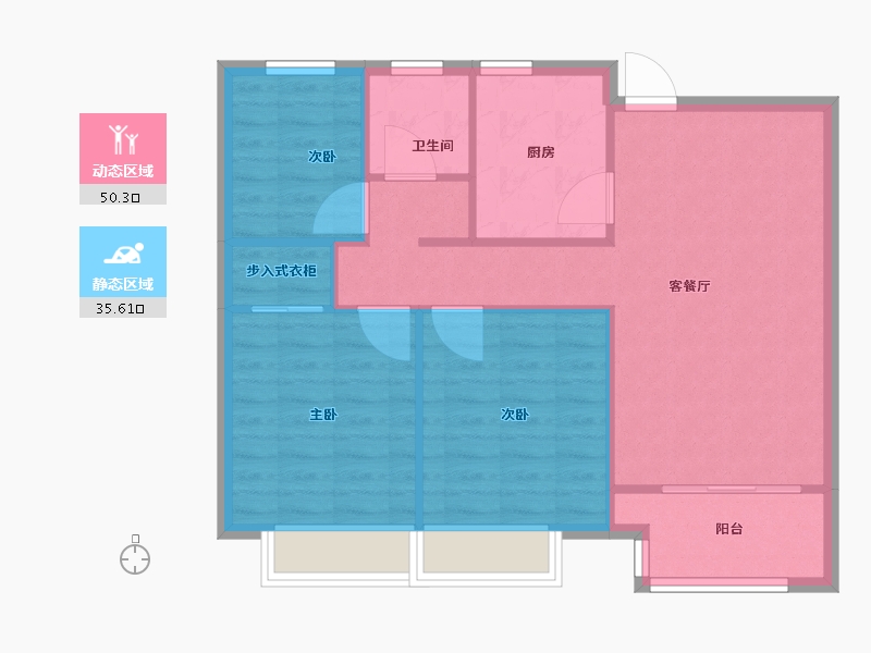 河北省-保定市-朝阳首府-78.40-户型库-动静分区