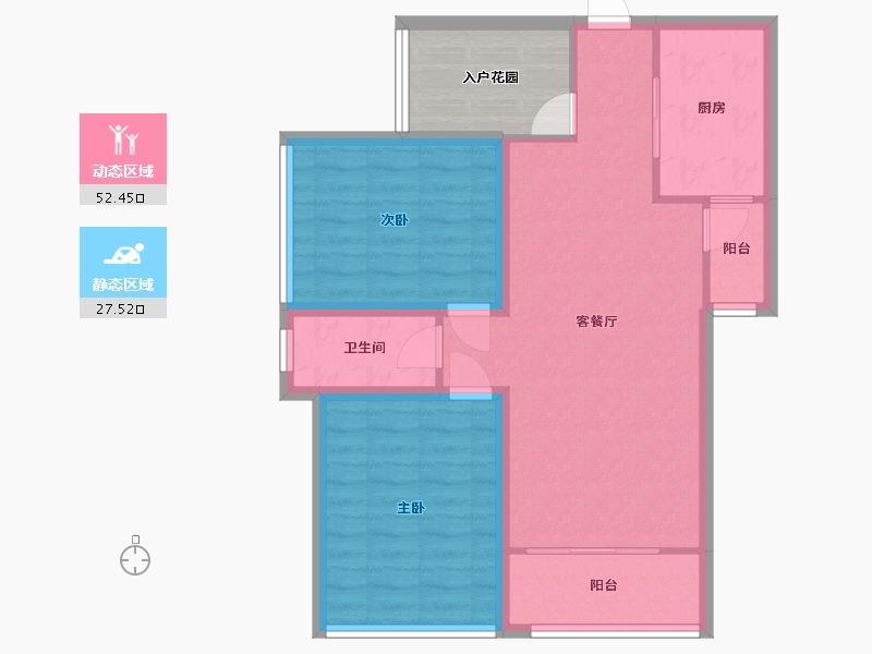 广东省-深圳市-梓兴花园-77.61-户型库-动静分区