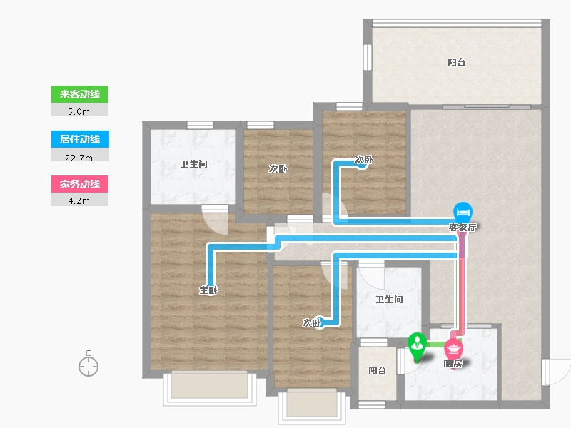 广东省-深圳市-恒大城(一期)-99.69-户型库-动静线