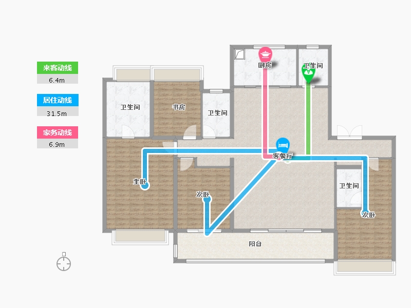 江苏省-无锡市-中海阅澄江-205.00-户型库-动静线