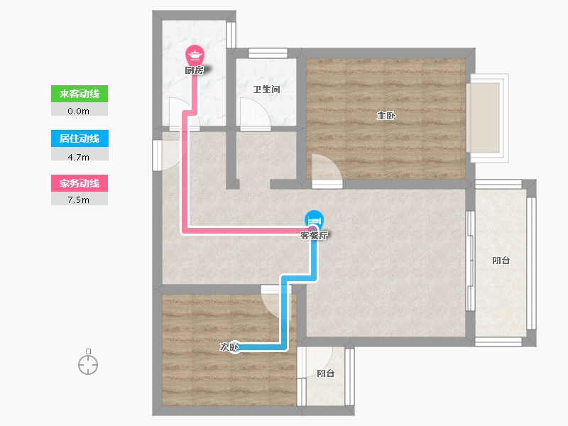 河南省-许昌市-怡通蓝堡佳苑-66.14-户型库-动静线