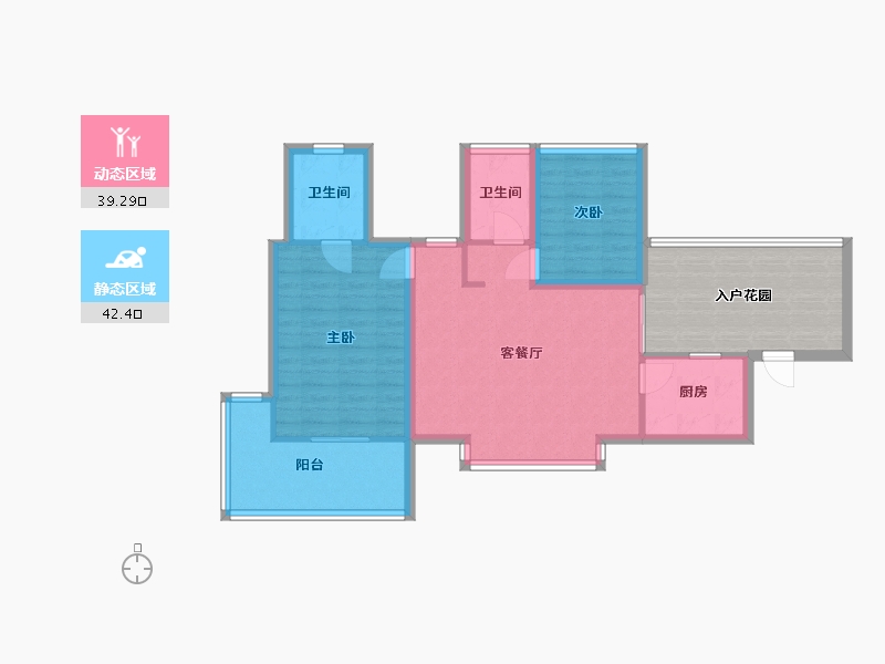 广东省-深圳市-深业东城上邸-86.73-户型库-动静分区