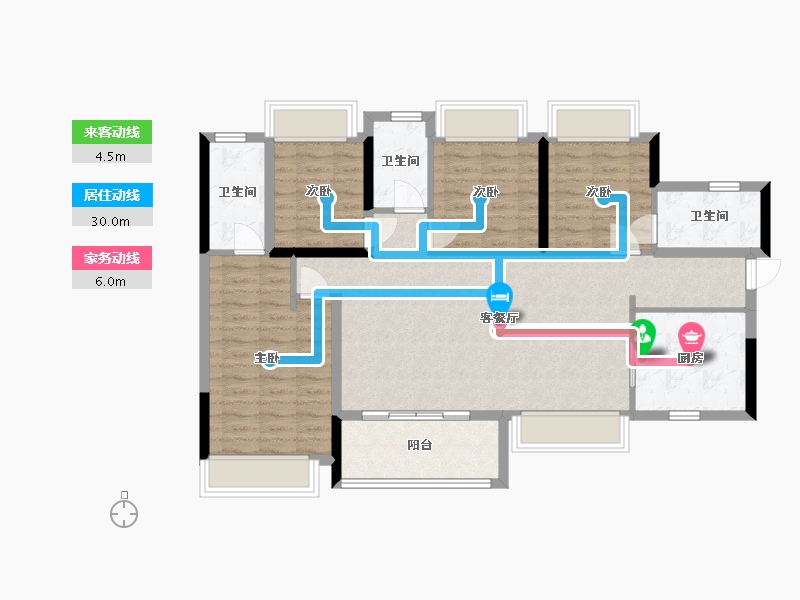 广东省-深圳市-东关珺府-102.66-户型库-动静线