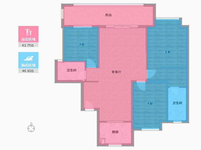 云南省-曲靖市-瑞和新城-98.00-户型库-动静分区