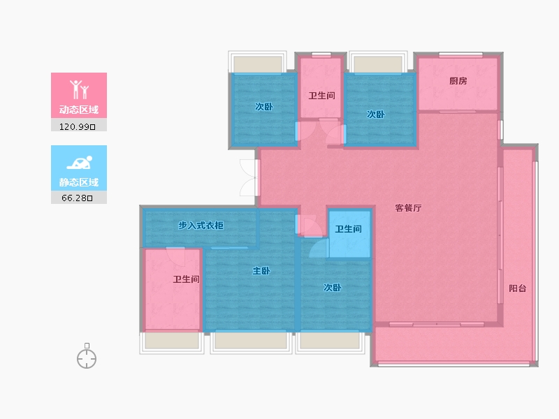 河南省-驻马店市-置地南苑-170.40-户型库-动静分区