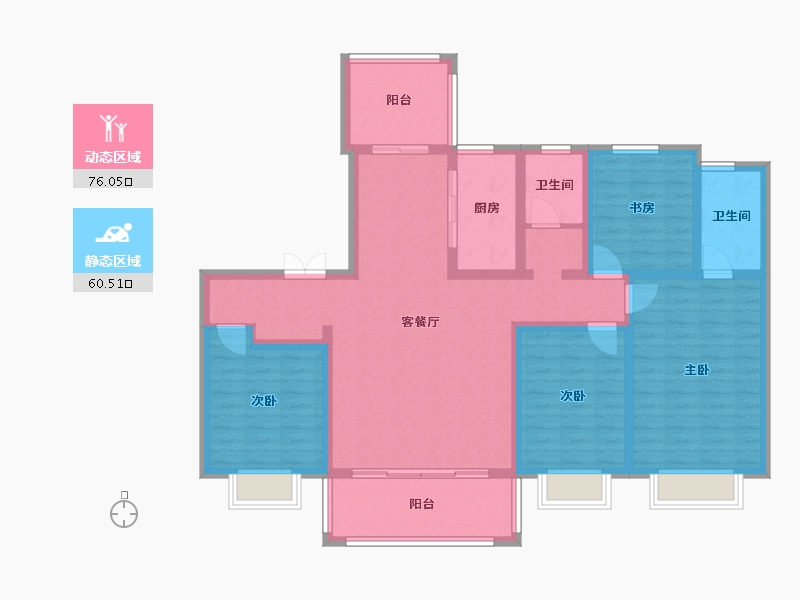 河南省-鹤壁市-美巢和园-121.60-户型库-动静分区