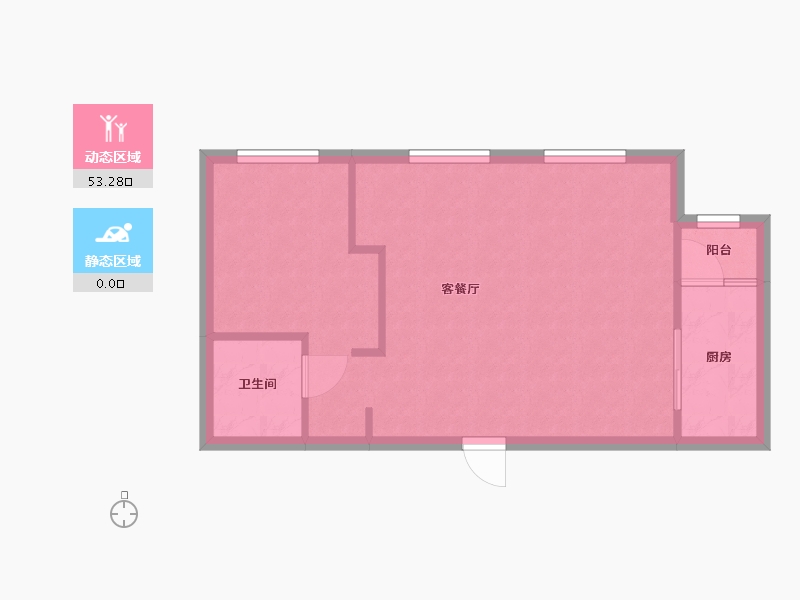 四川省-成都市-菁蓉滨湖湾-55.00-户型库-动静分区