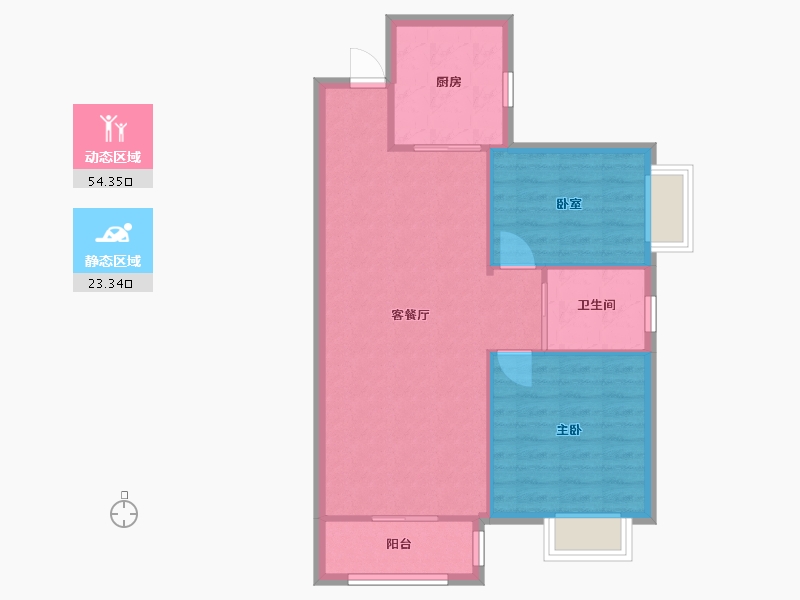 河北省-廊坊市-纳丹堡-73.40-户型库-动静分区