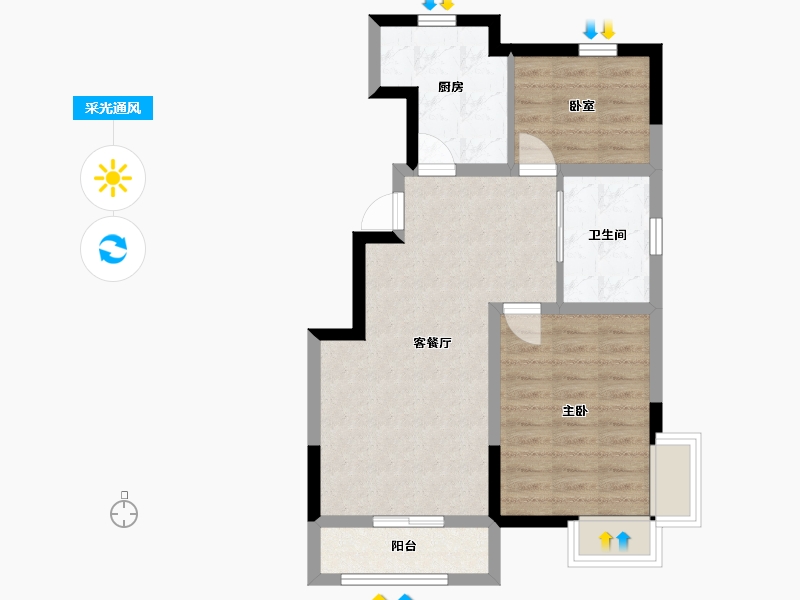 天津-天津市-基业世琾-68.00-户型库-采光通风