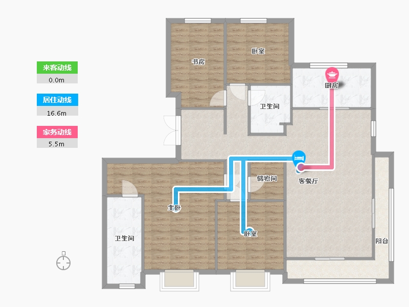 山东省-济南市-珑悦府-144.00-户型库-动静线