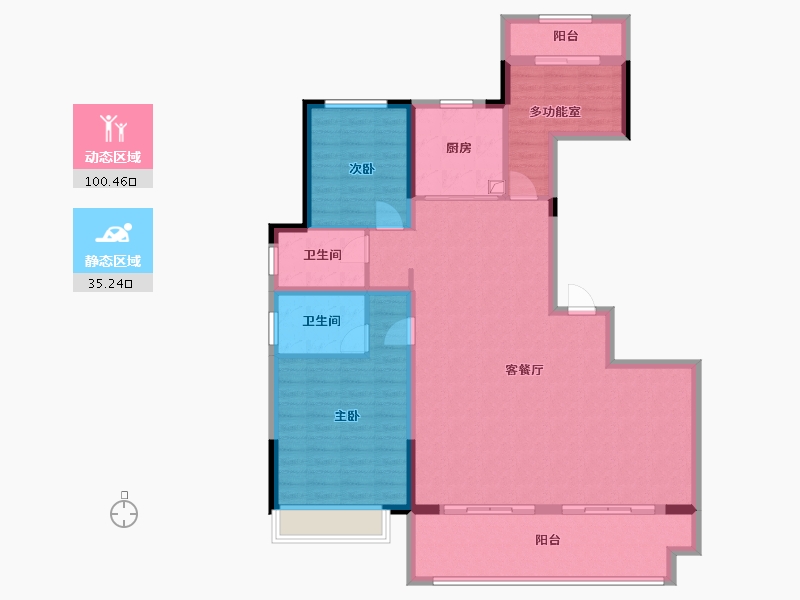 安徽省-六安市-金寨金悦府-123.00-户型库-动静分区