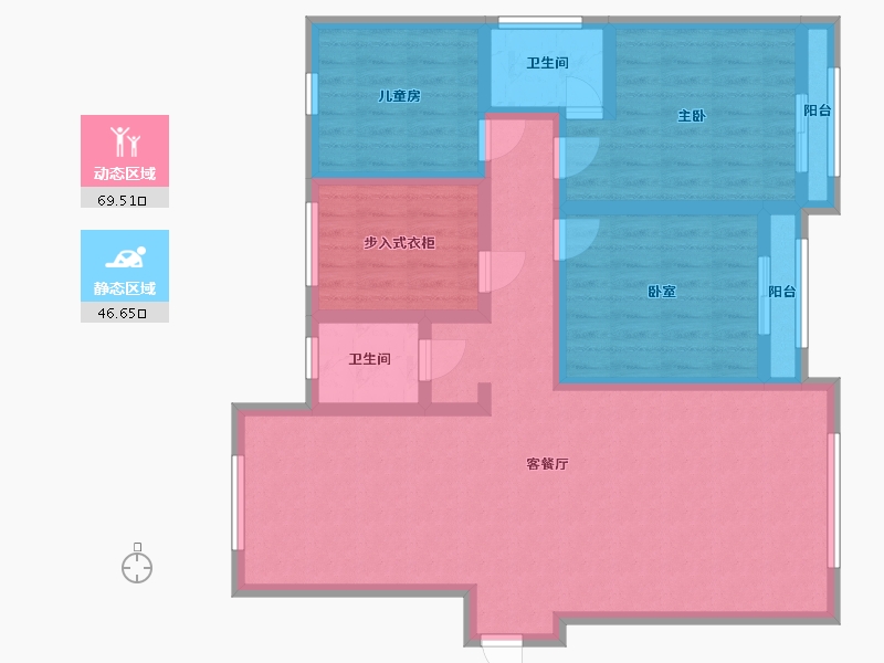 山东省-菏泽市-佳信学府-112.00-户型库-动静分区