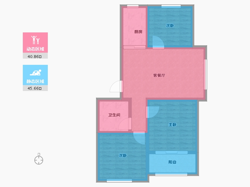 山西省-晋城市-南域熙苑-77.00-户型库-动静分区